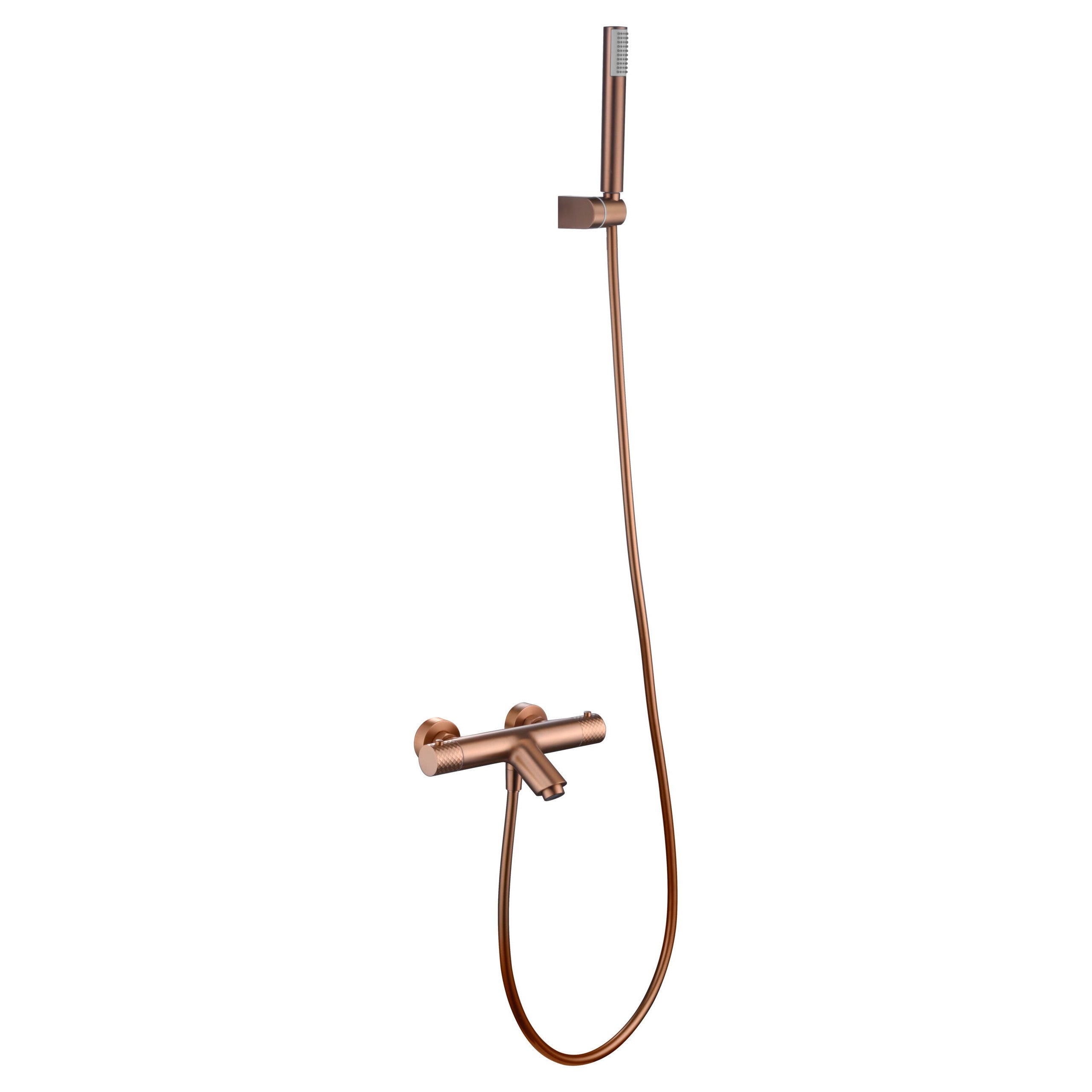 Imex - Bathroom Kit/Thermostatic Shower Genoa Gold Rose Brushing