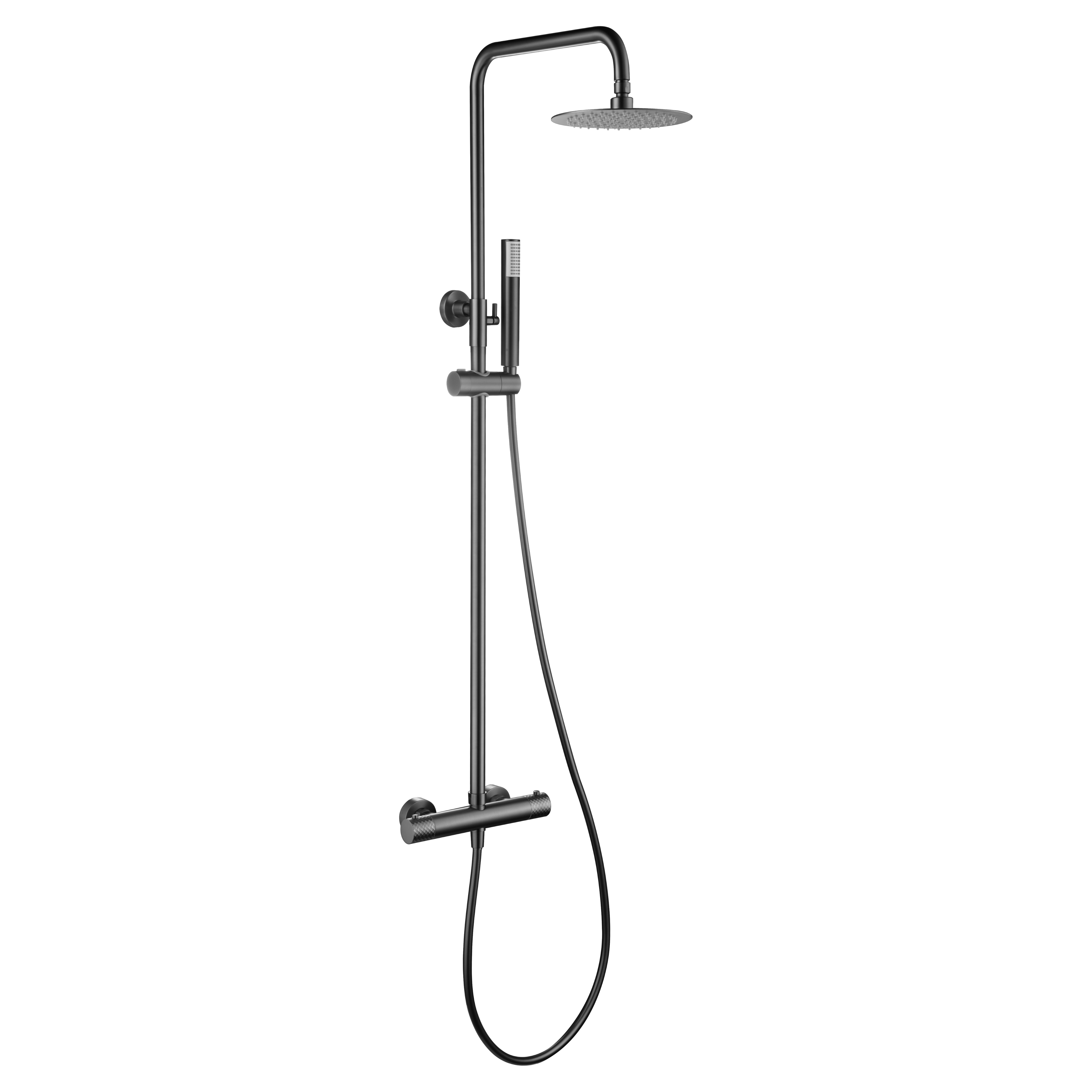 IMEX - Genoa Black Gun Metal Thermal Shower Set