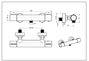 Imex - kit doccia termostatico eco-kent