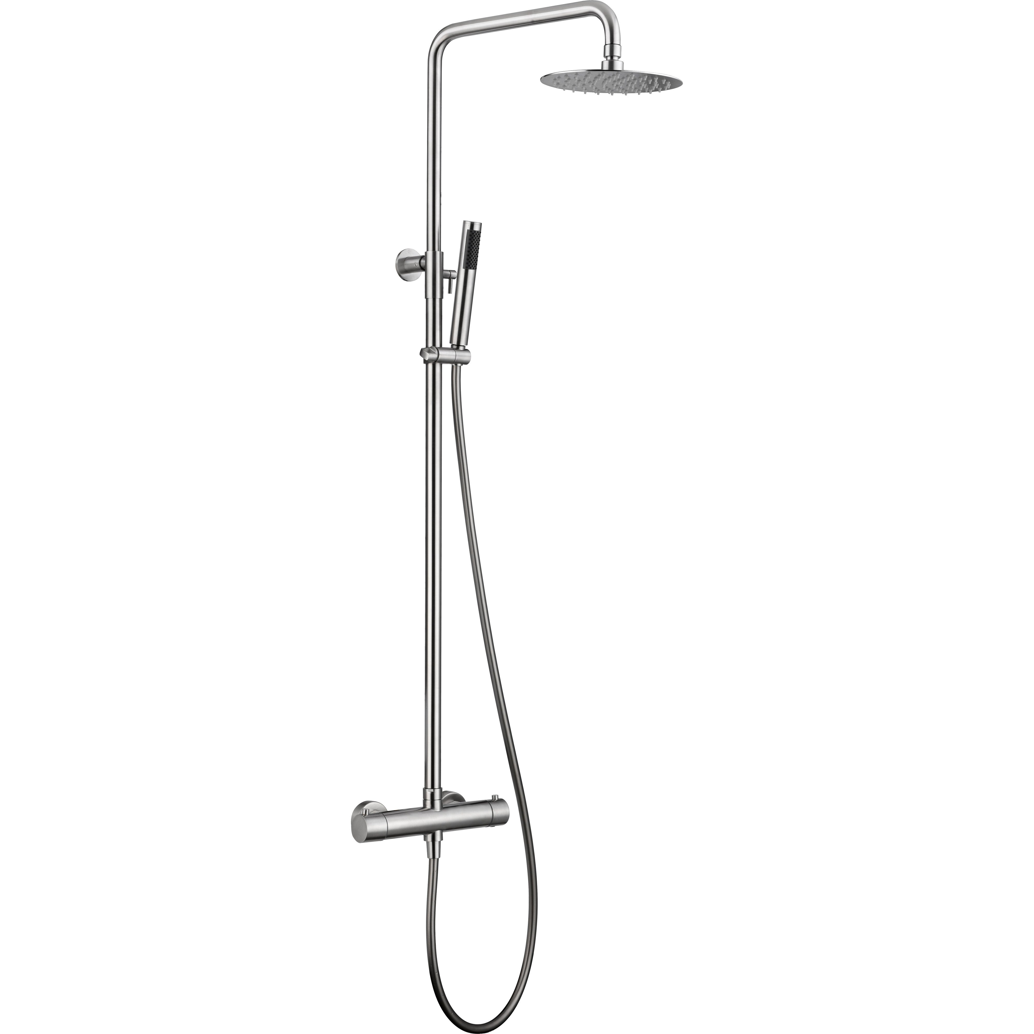 Imex - Moscow steel thermostatic shower set