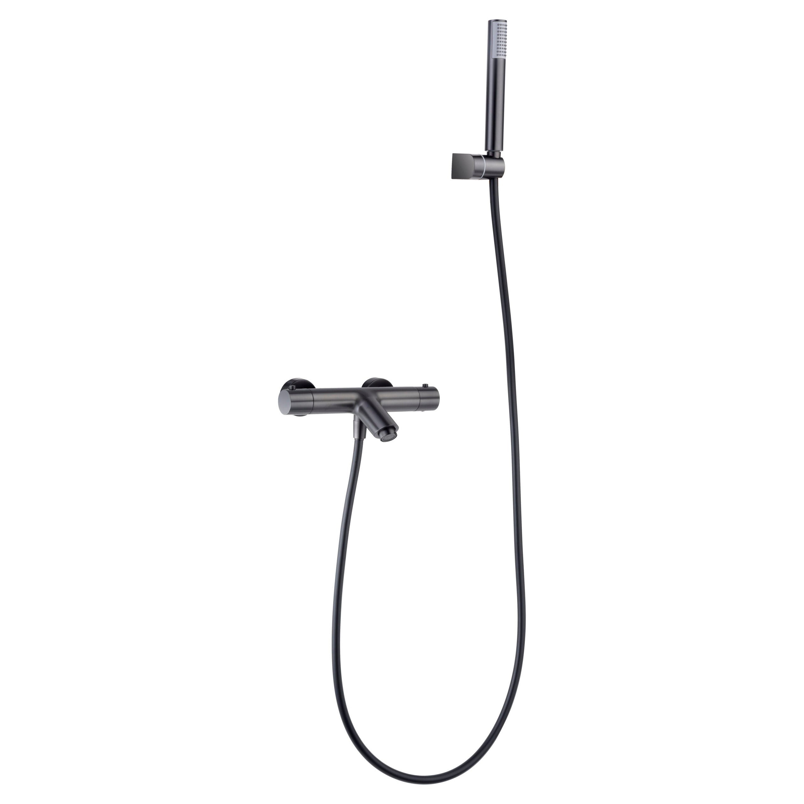 IMEX - Kit per bagno/doccia termostatica Monza Black Gun Metal