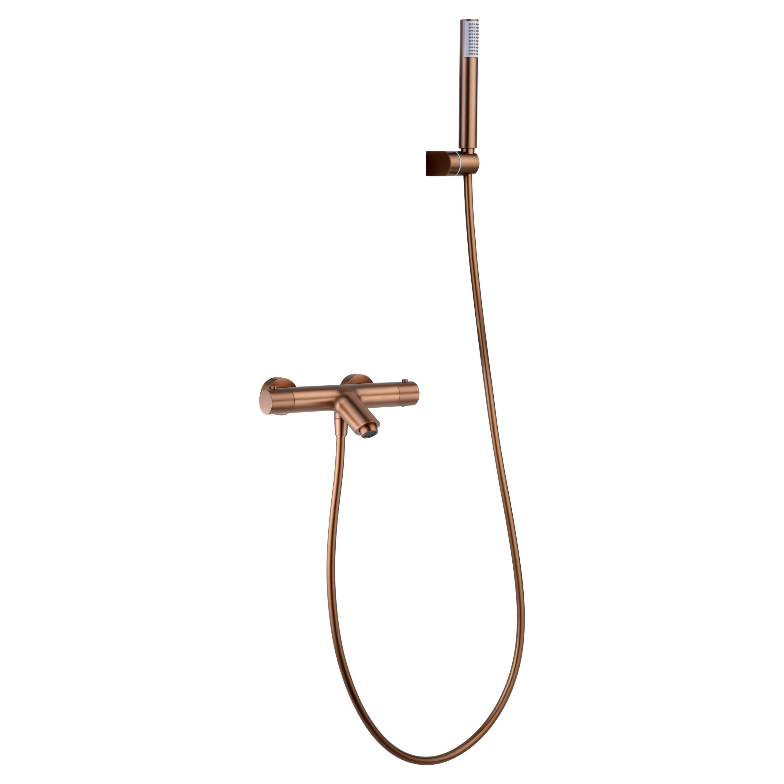 Imex - Bathroom Kit/Thermostatic Shower Monza Gold Rose Brushing