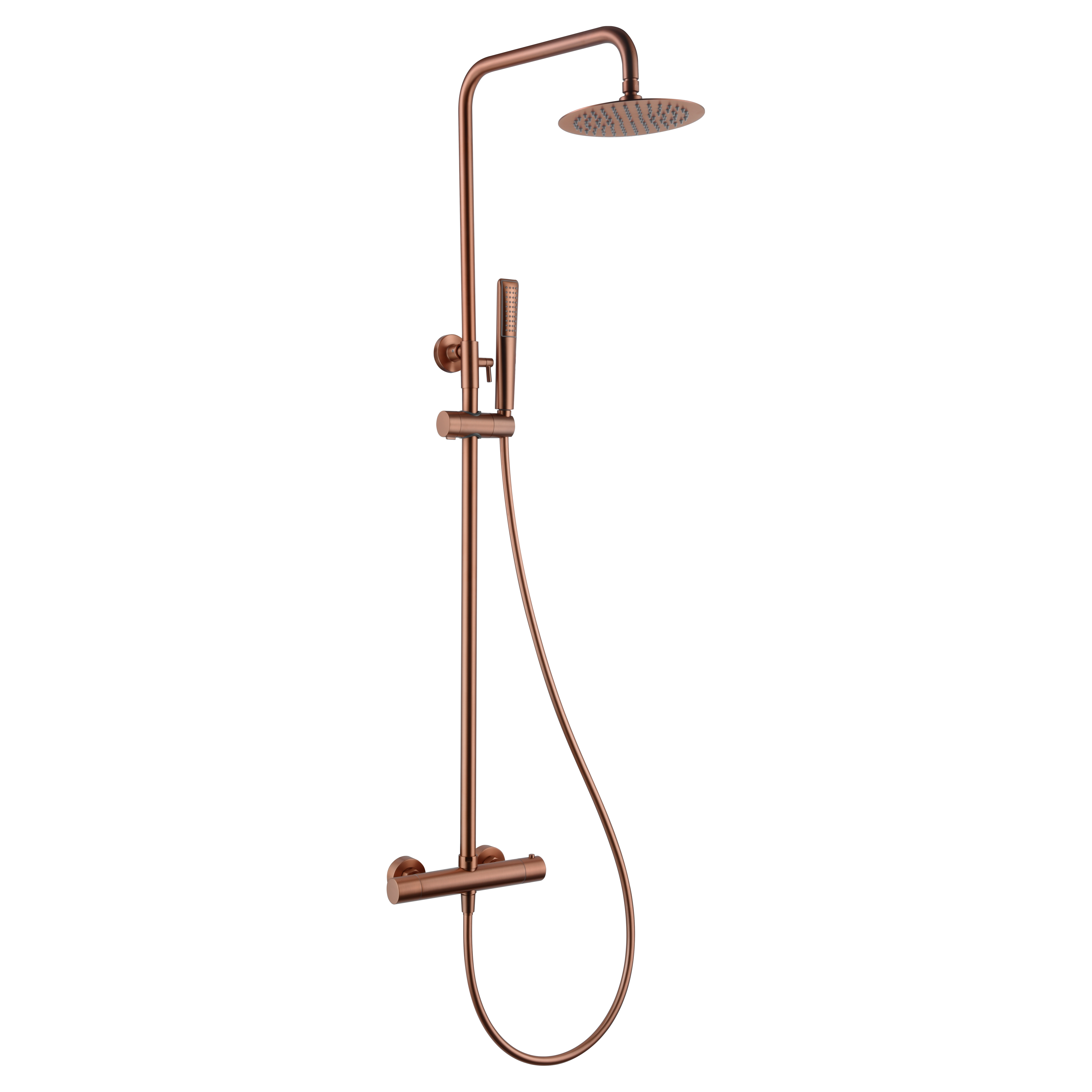 IMEX - Douche thermostatique en or brossé en rose naples