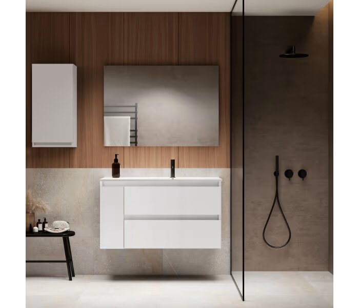 Visto Bath Box Bath Furniture 2 gavetas e 1 porta, suspensa