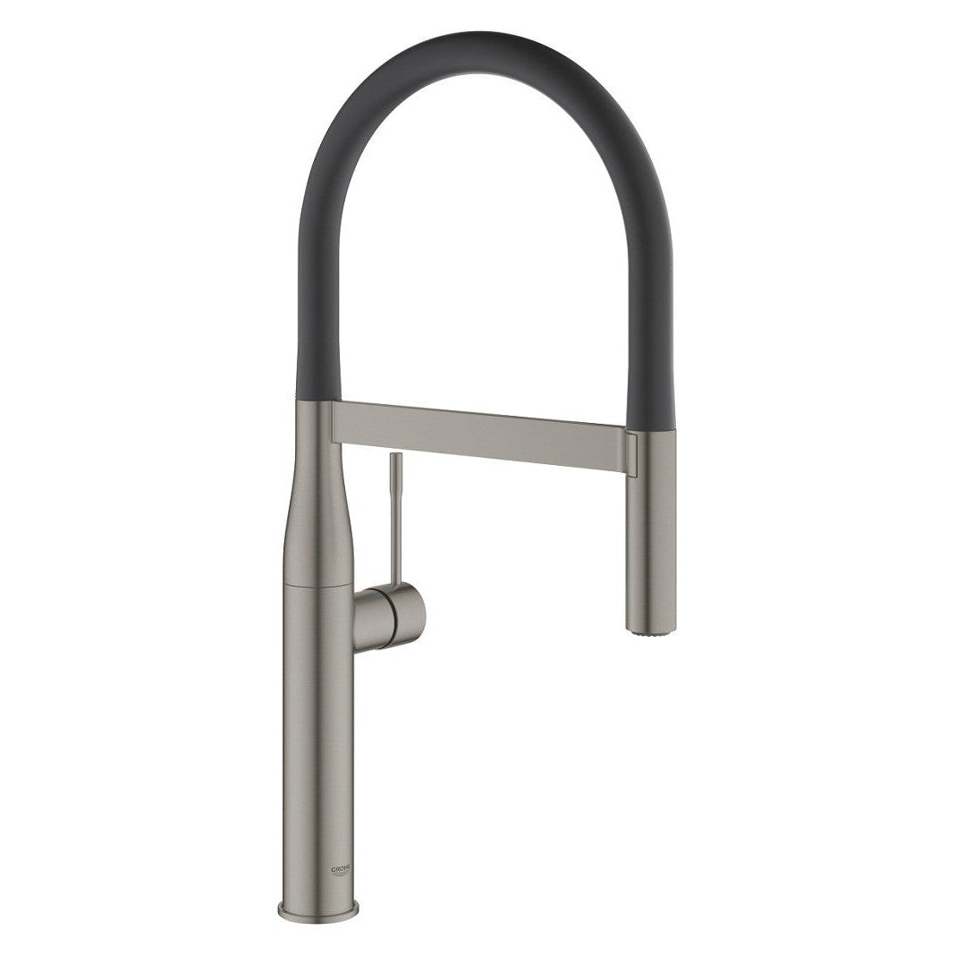 Grohe - Grifo de fregadero Essence Hard Graphite cepillado