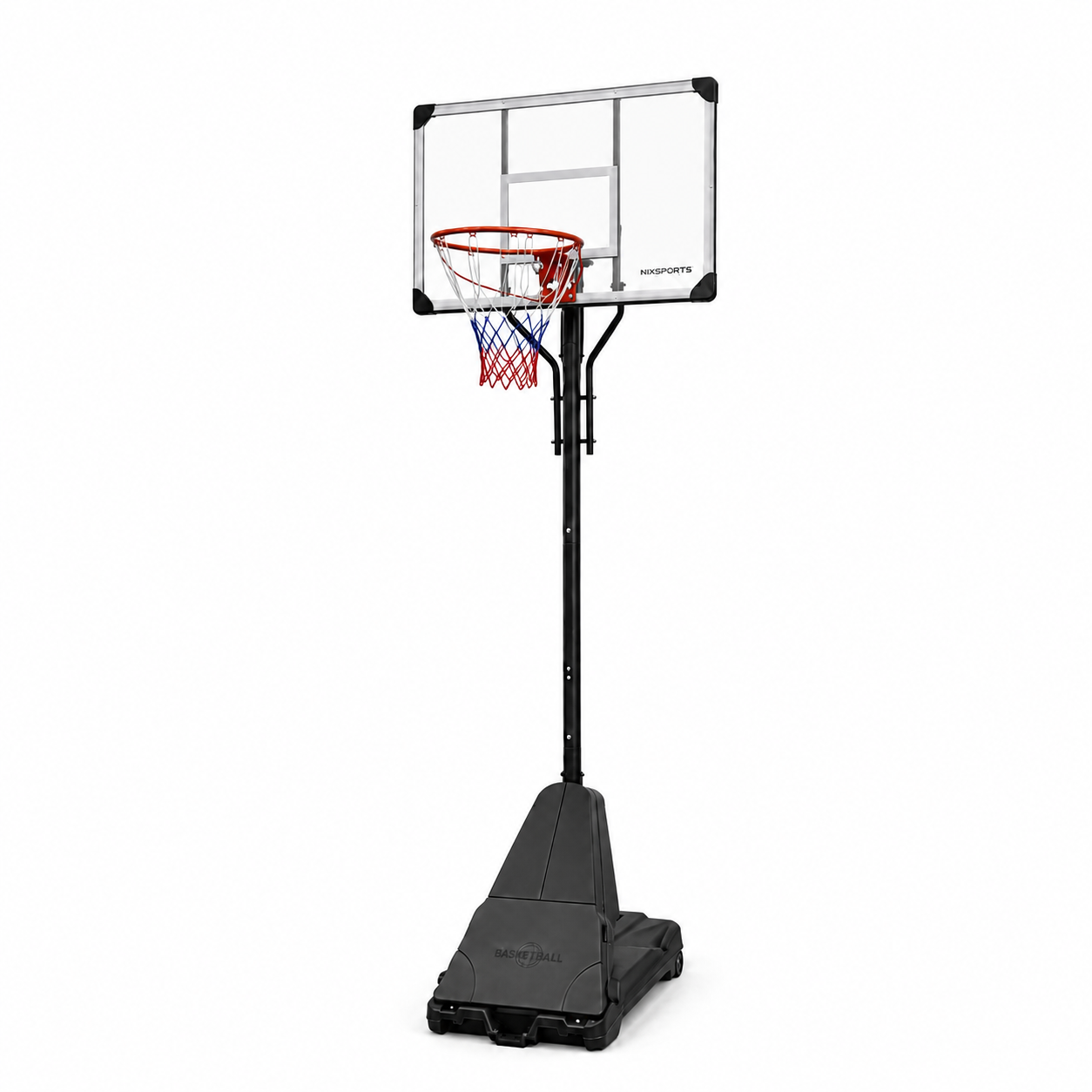 Canestro da Basket Portatile con Altezza Regolabile 2,45-3,05 m