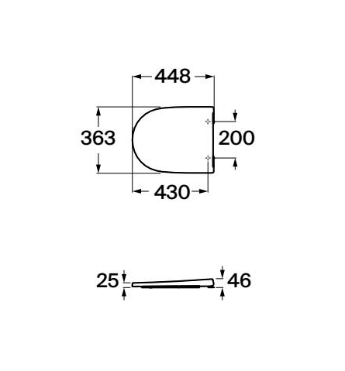 Roca - Supalit® Oona -Abdeckung und Sitz für die Toilette mit Dämpfung A801E12001
