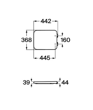Roca - Tapa y asiento para inodoro Element A801572004