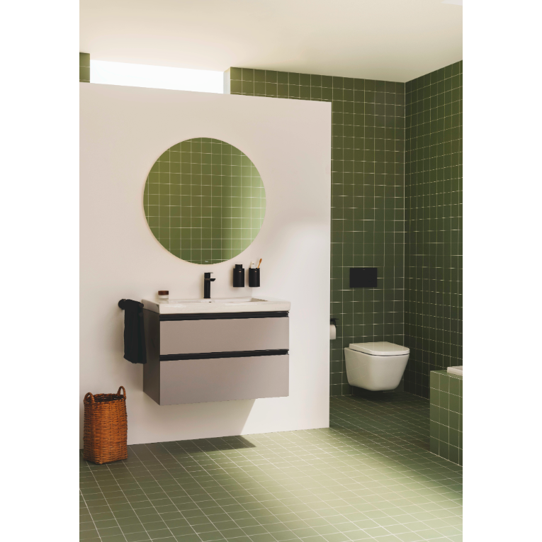 Roca - Inodoro completo suspendido square the gap con salida horizontal y fijaciones ocultas