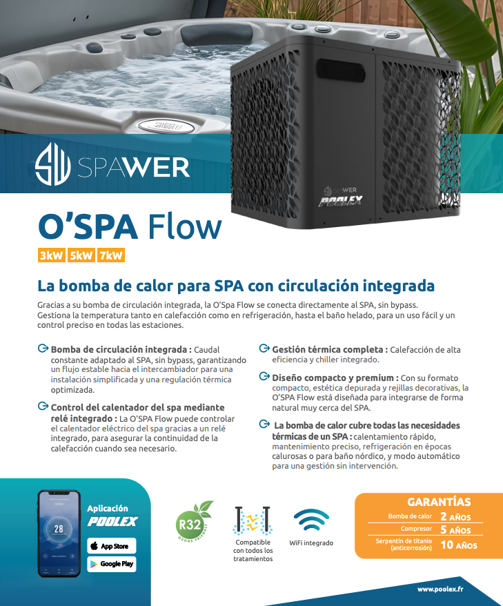 Spawer O’Spa Flow bomba de calor para spa