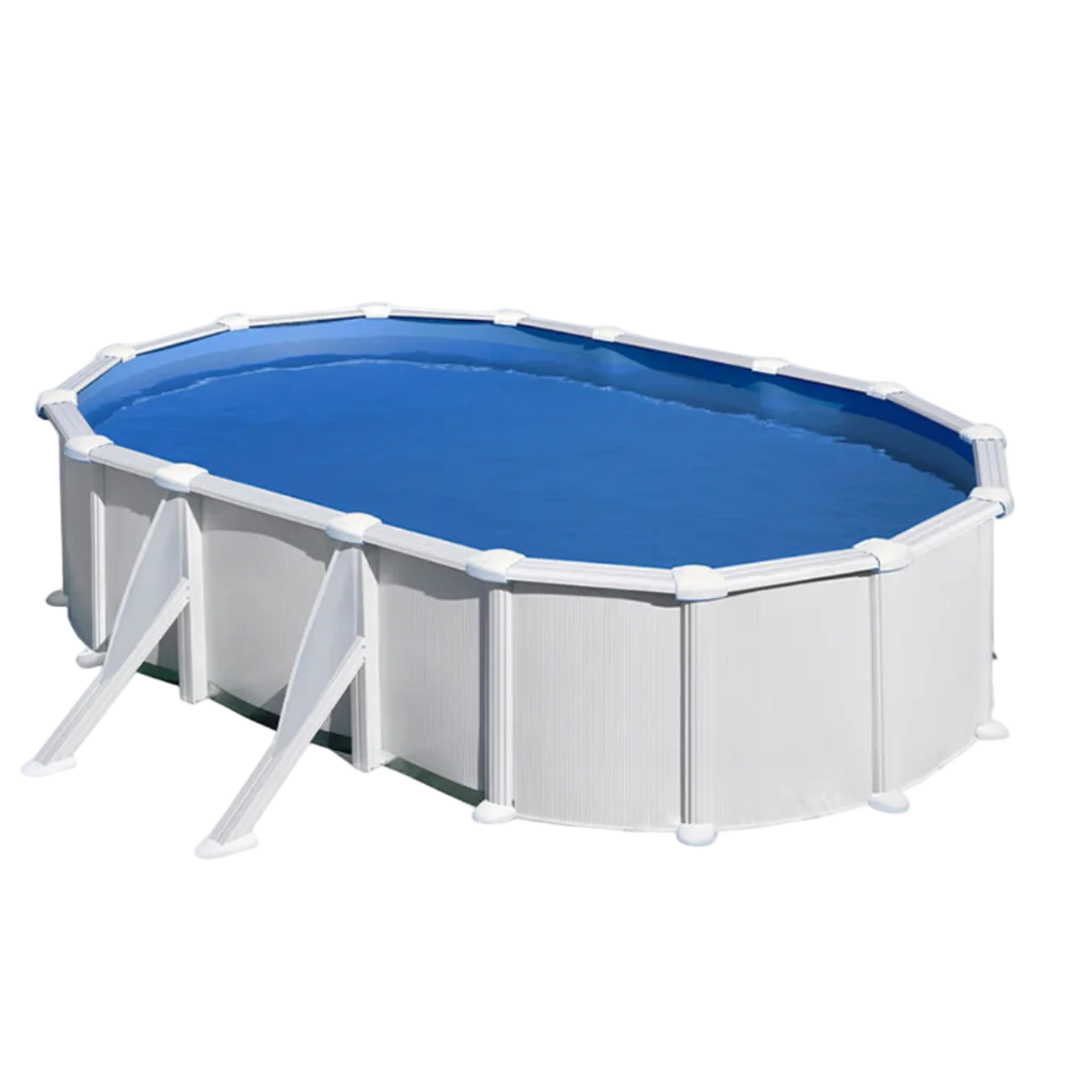 Aufstellpool Gre Wet Ovalpool weiße Verkleidung mit Filteranlage