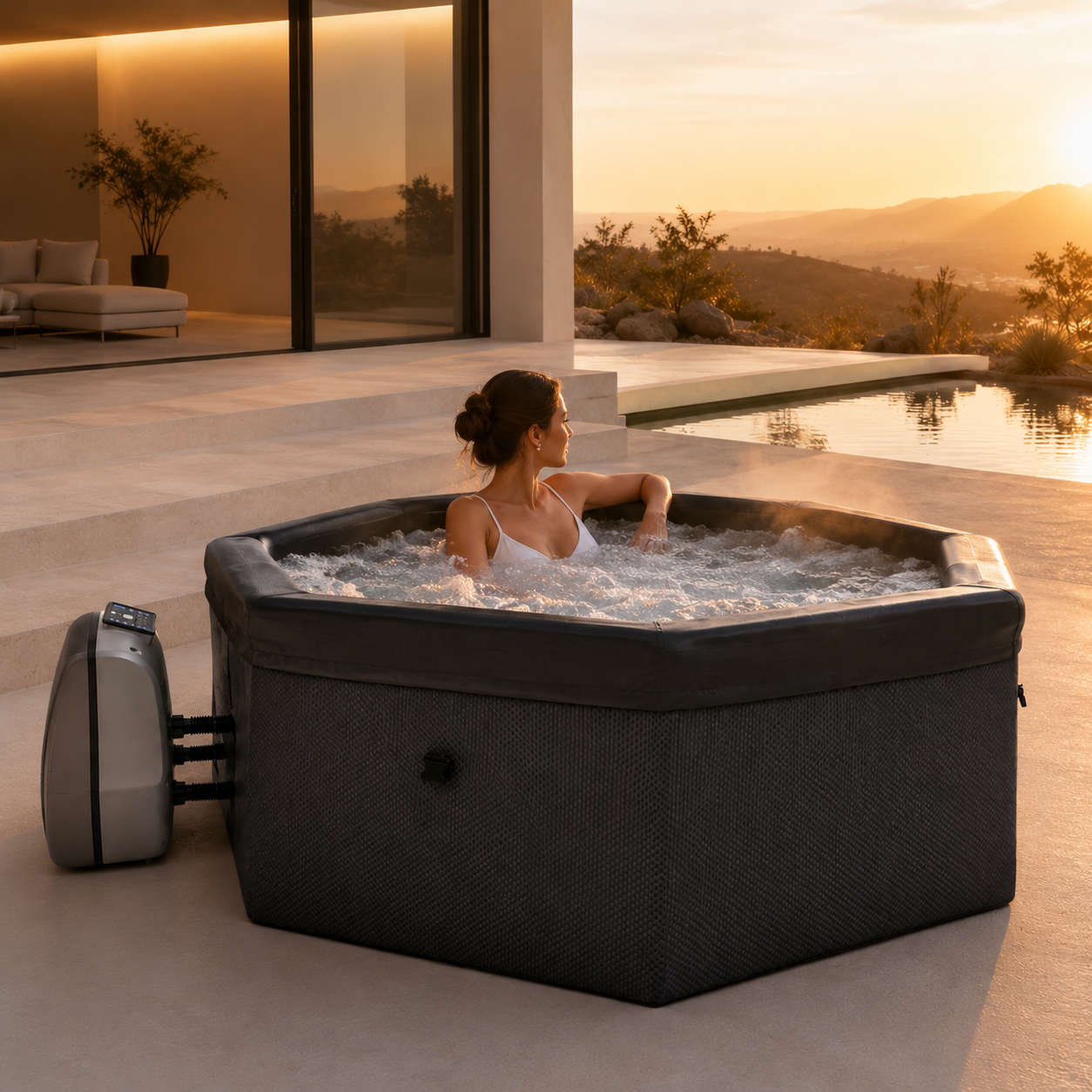 Nixspa Spa exterior insuflável semirrígido 5–6 pessoas