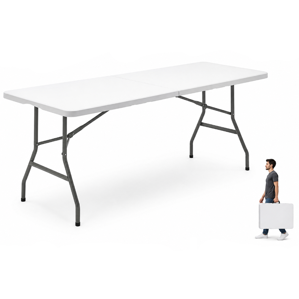 Table pliante jardin portable 180x74x74 cm