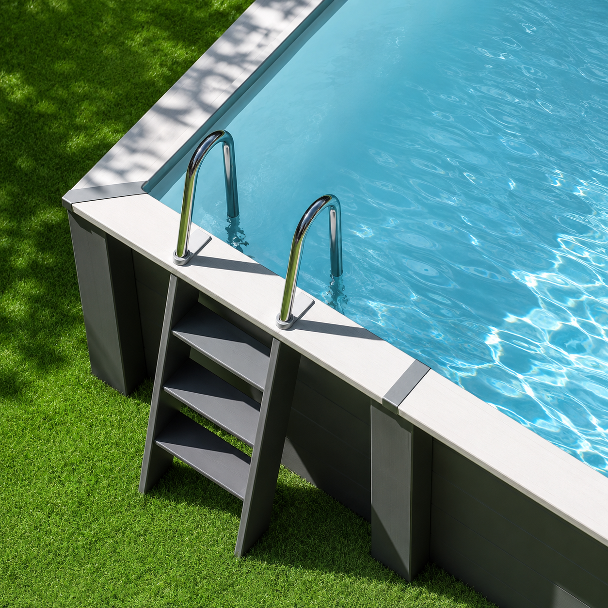 Piscine surélevée en composite Gre rectangulaire KPCOR2814T (315 × 175 × 96 cm)