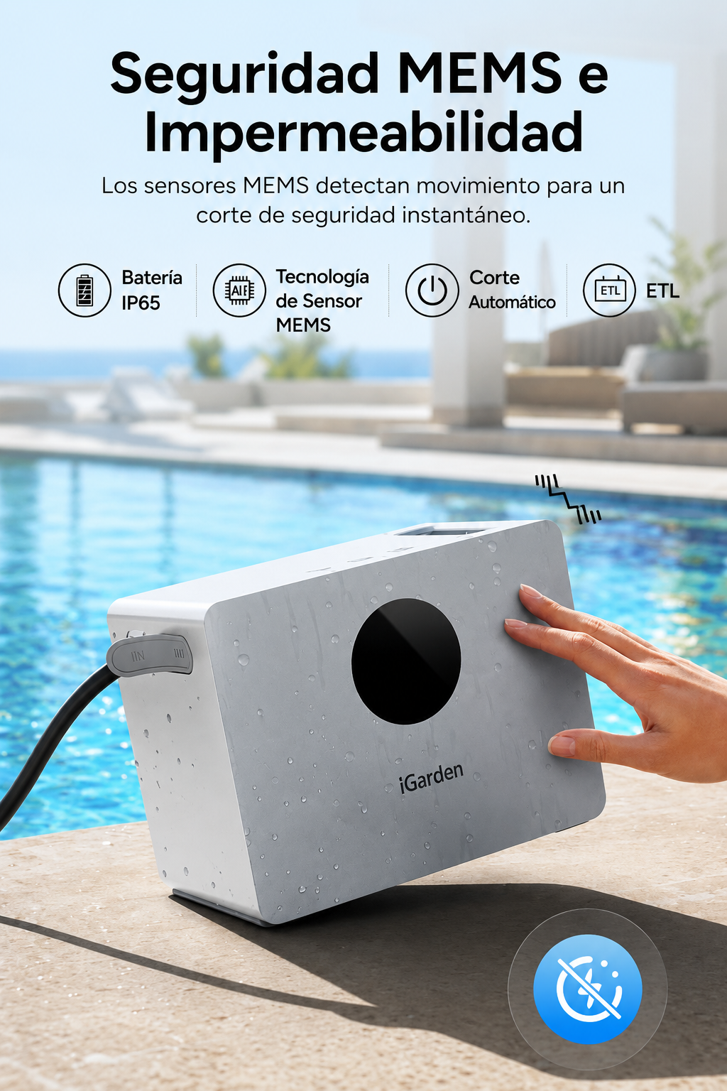 iGarden Swim Jet X Series Máquina de Contracorriente Portátil para Piscina sin Obras