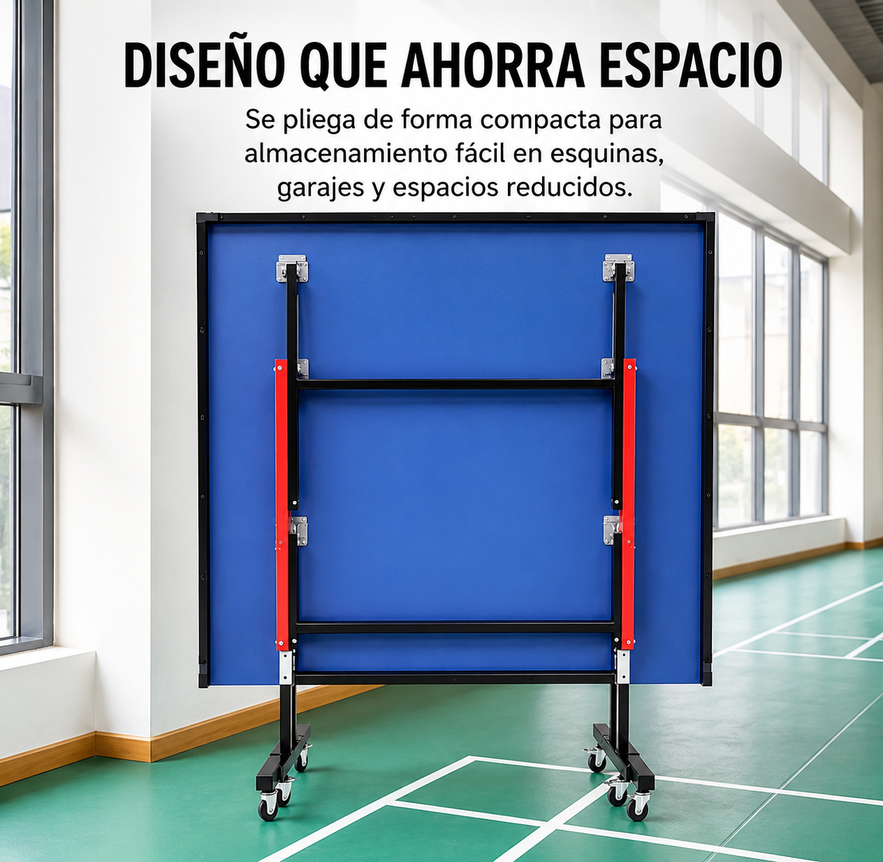 Mesa De Ping Pong Plegable Compacta Con Red Incluida