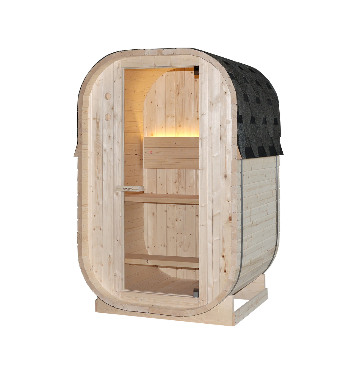 Sauna Exterior Cubo Jardín 2 Personas