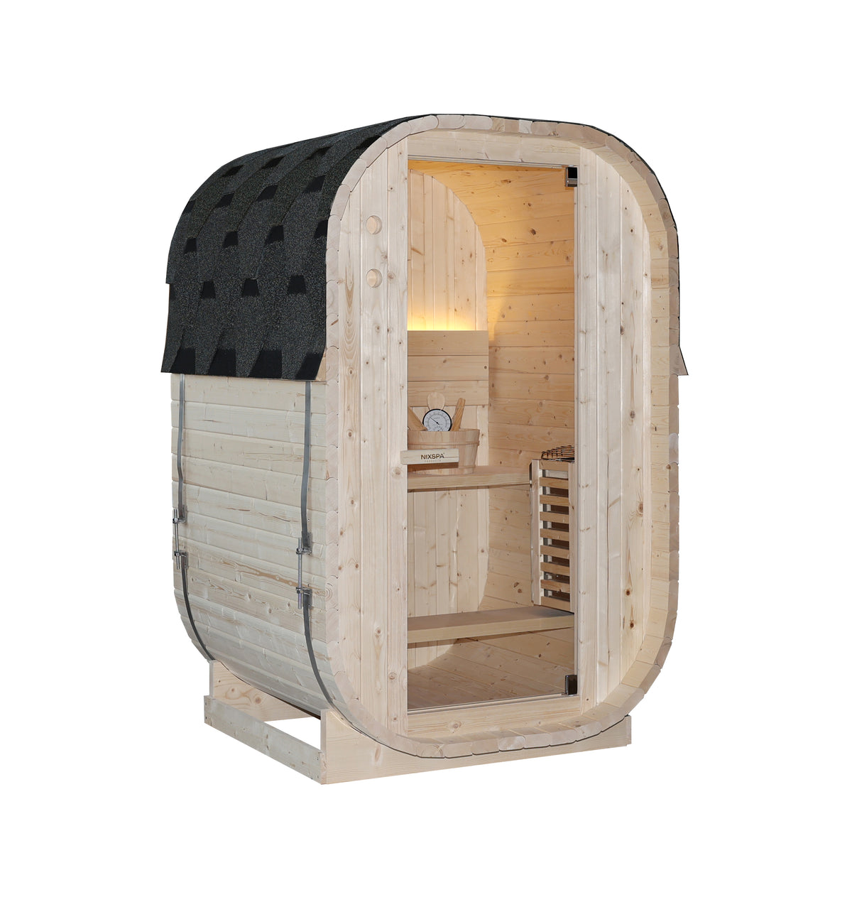 Sauna Exterior Cubo Jardín 2 Personas