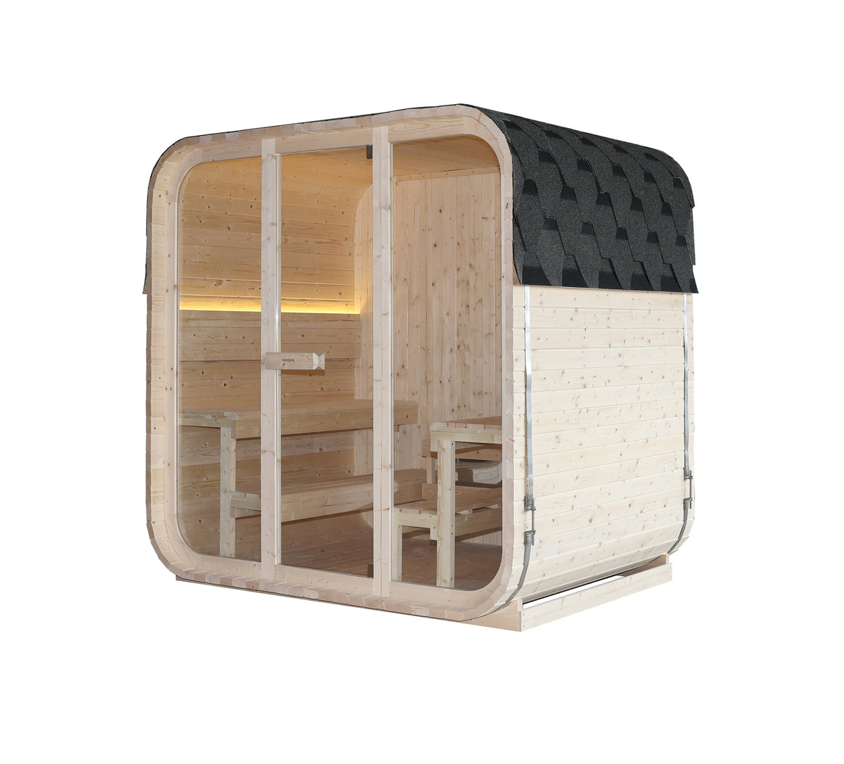 Sauna Exterior Cubo Panorámica Jardín 4-6 Personas