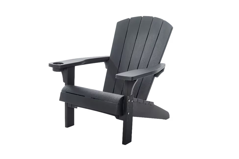 Keter - Cadeira de exterior Alpine Adirondack grafite