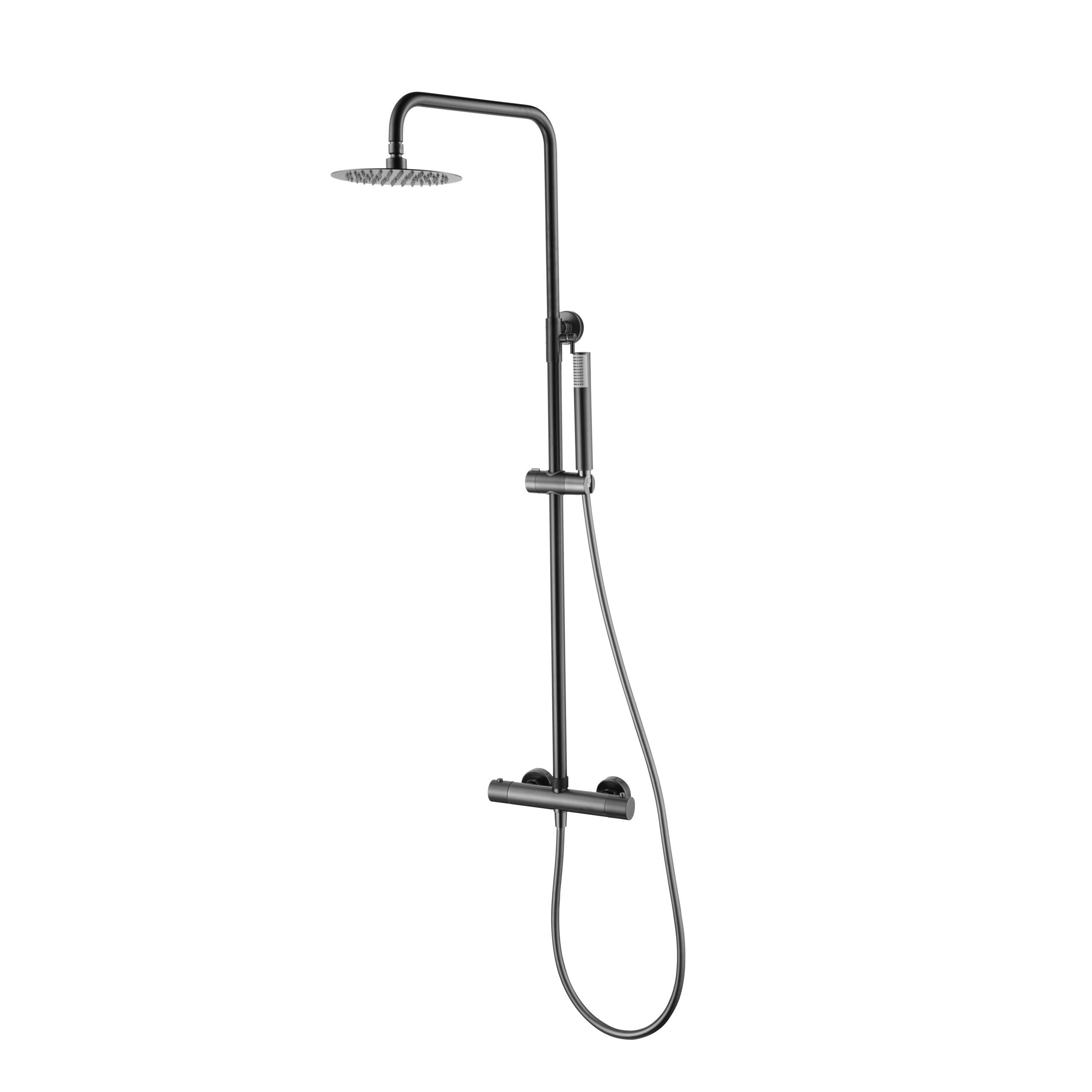 IMEX - MONZA BLUN METAL THERMOSTATIC SHOWER SET