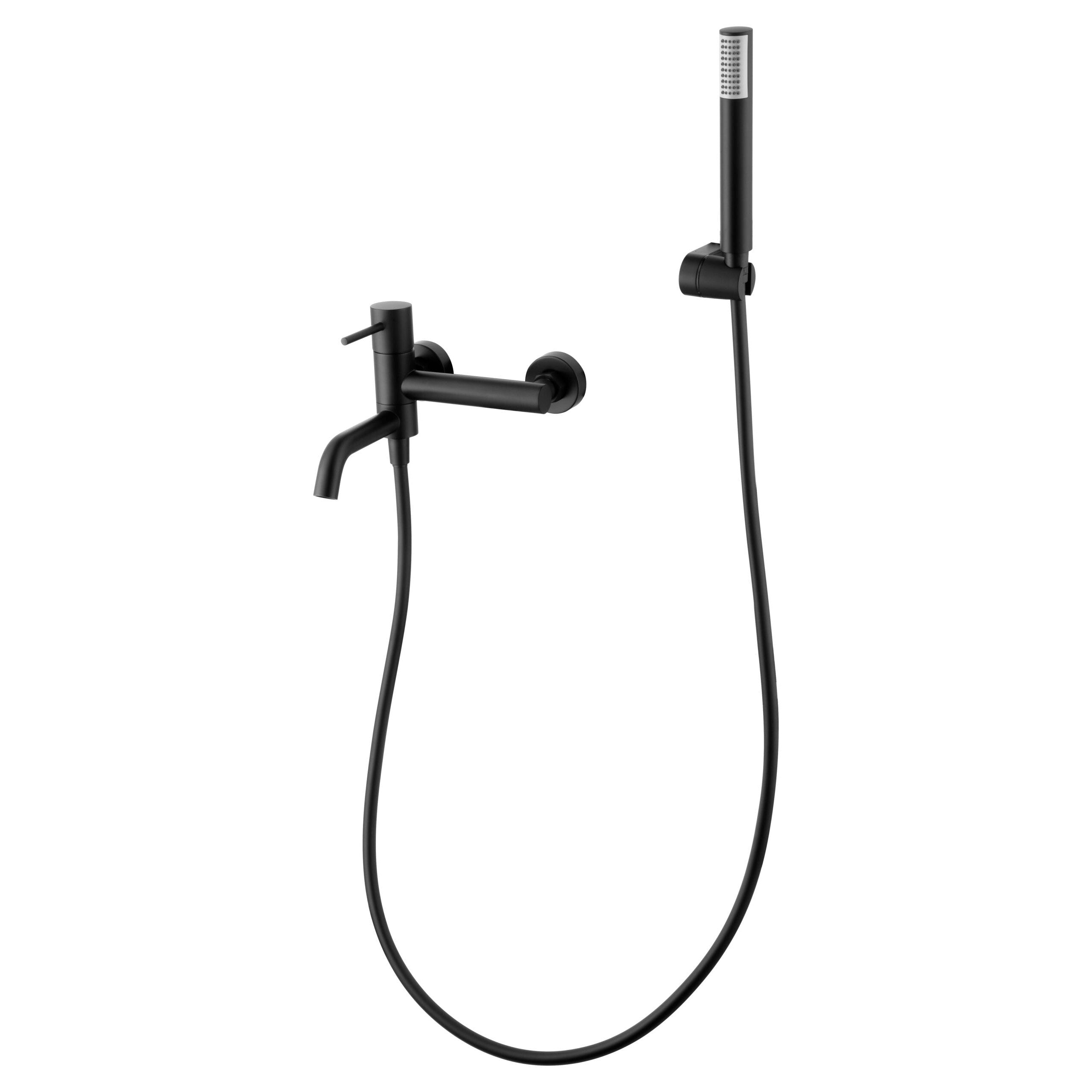 IMEX - Monomando Kit Bath/Matte Black Shower