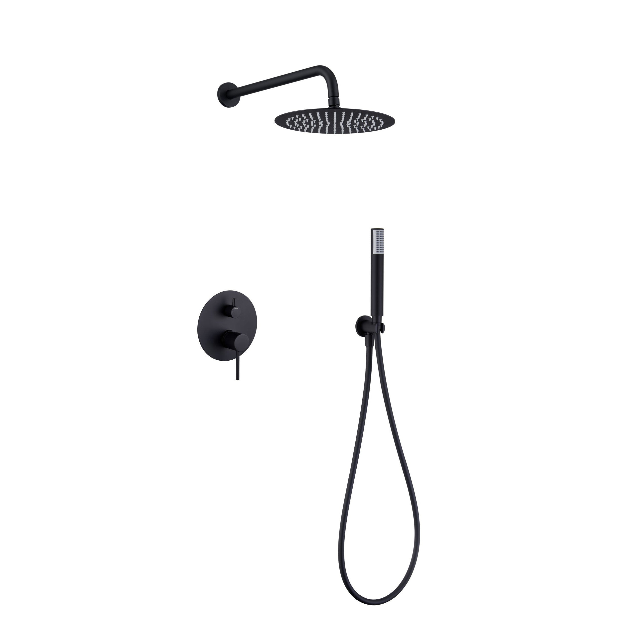 IMEX - Set shower binded mate black mate