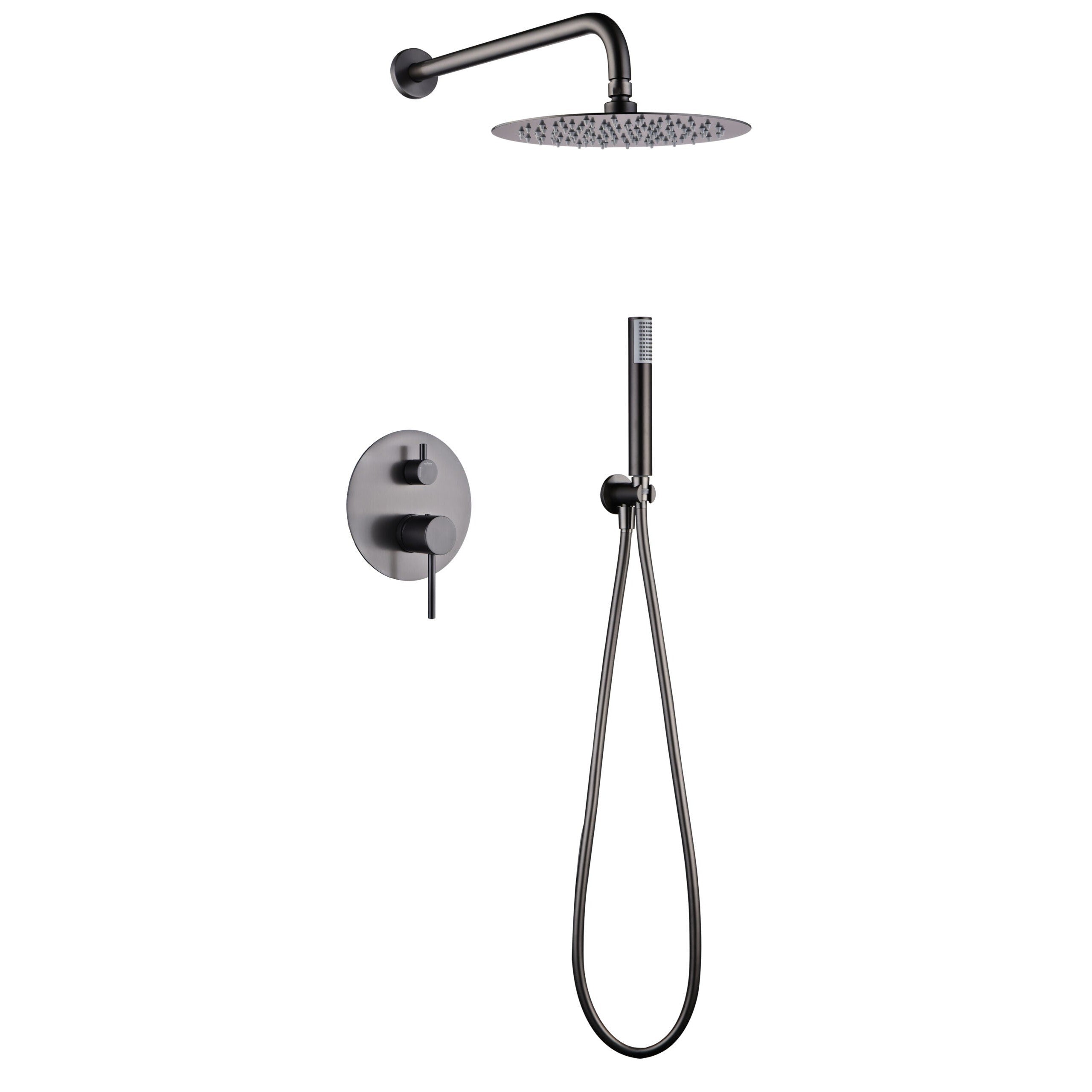 IMEX - Set douche gebogen Monza Black Gun Metal