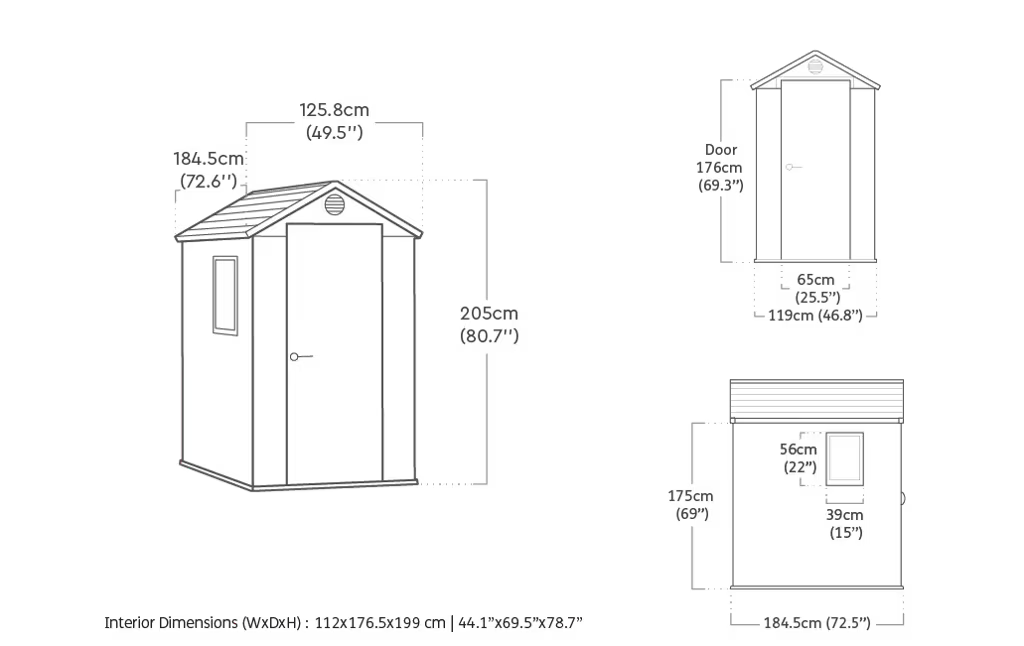 Keter - Cabane d'extérieur Darwin 4x6 marron