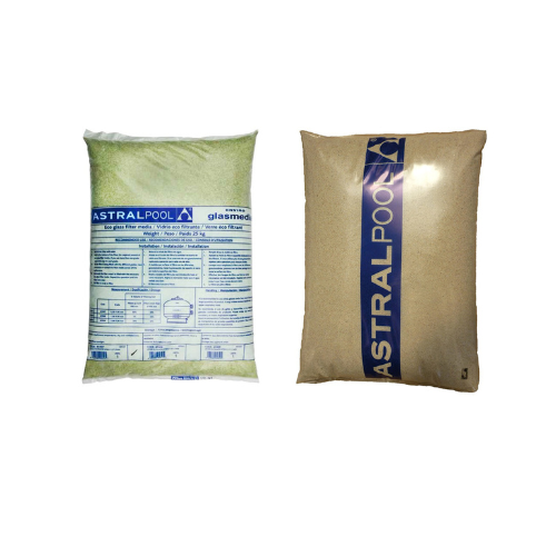 Vidro ou areia filtrante