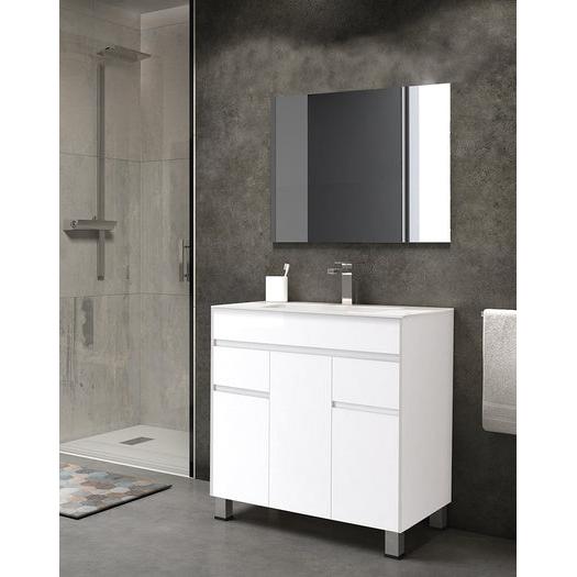 Aquore - Bali meuble de Salle de bains blanc avec pieds