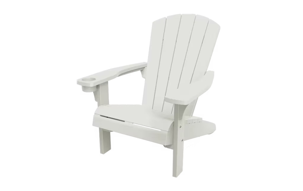 Keter - Silla de exterior Alpine Adirondack blanco