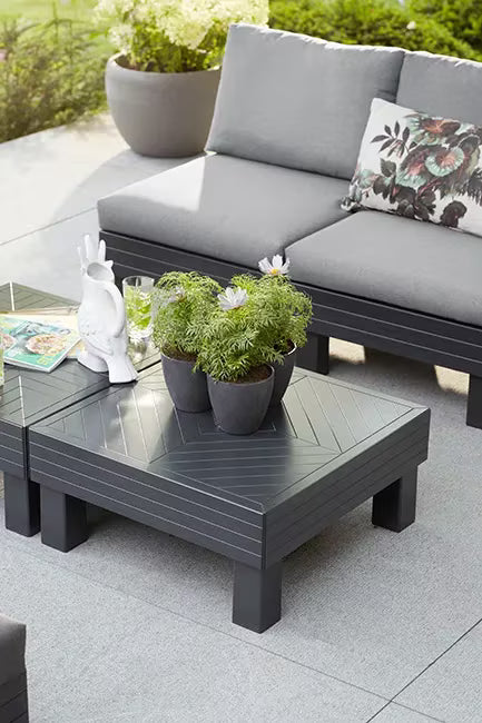 Keter - Ensemble d'extérieur Tarifa Lounge 4 places blanc