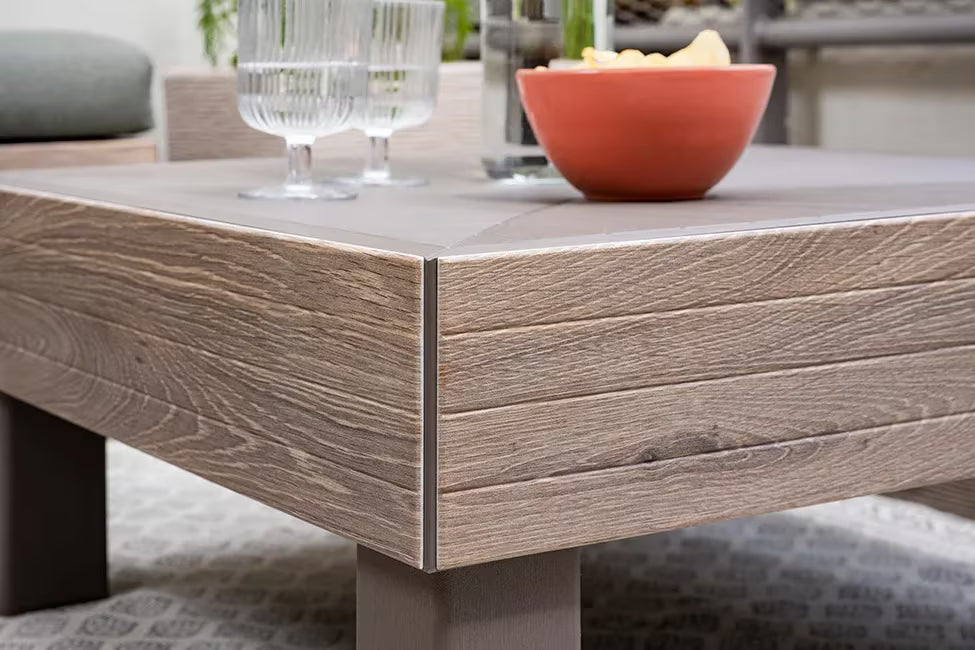 Keter - Mesa auxiliar de exterior Elements Signature capuchino