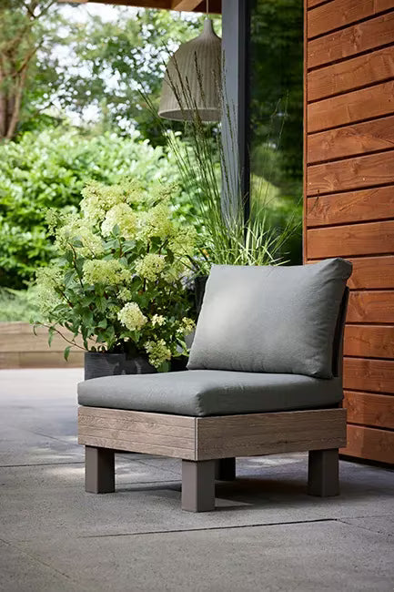 Keter - Sillón de exterior individual Elements Signature capuchino