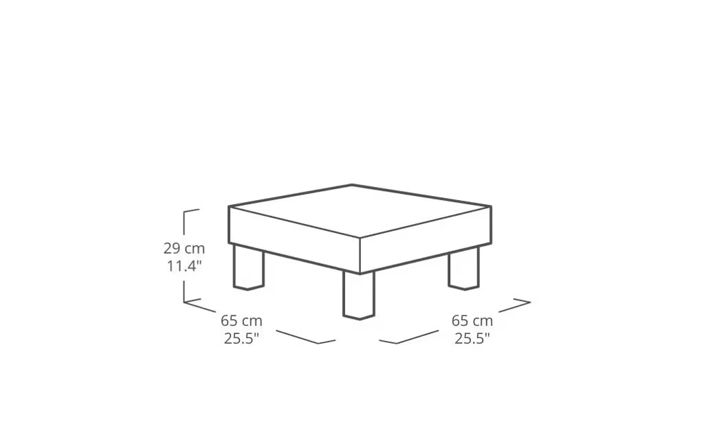 Keter - Ensemble d'extérieur Tarifa Lounge 4 places blanc