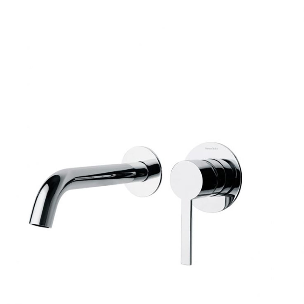 Ramon Soler - Drako, monomand of built -made sink for wall 19 cm, chrome