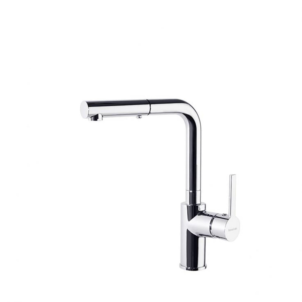 Ramon Soler - Drako, lavabo monomand avec douche métallique 2 jets exlable, chrome