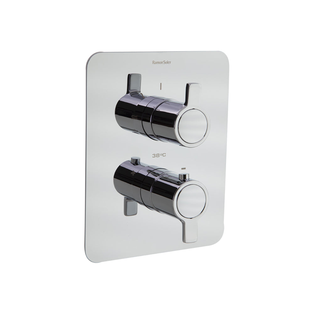 Ramon Soler - Blautherm, thermostatic recessed 1 road, chrome