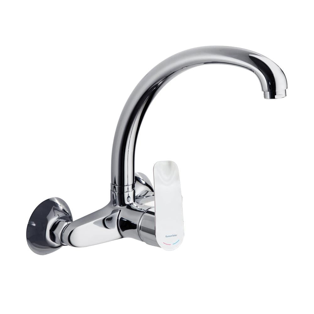 Ramon Soler - New Fly, wall sink with high swivel, chrome