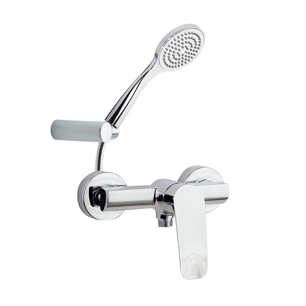 Ramon Soler - New Fly, a monomando shower set with shower equipment, chrome