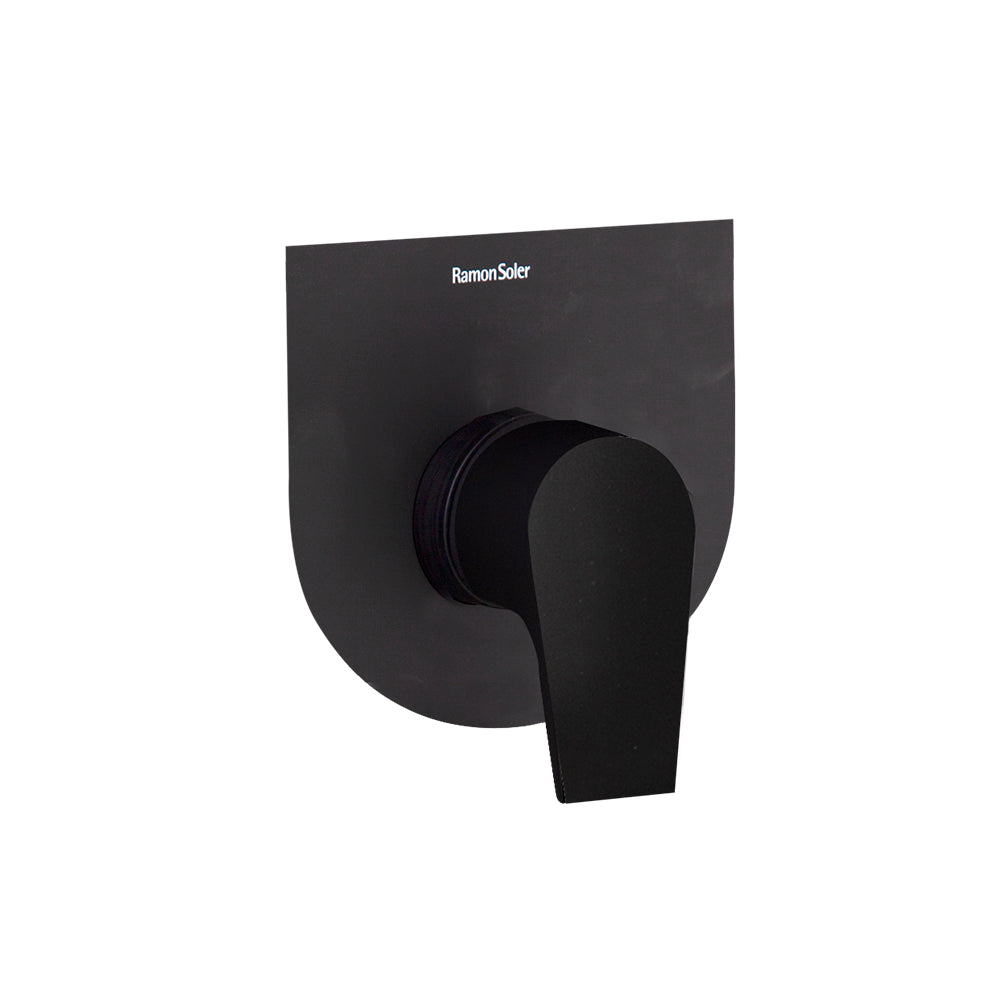 Ramon Soler - Urban Chic, Wall Incordded Shower 1 via S2, Matt Black