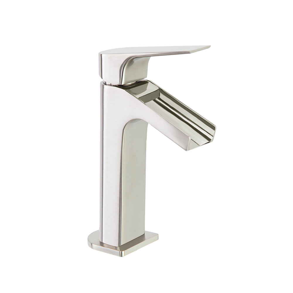 Ramon Soler - Urban Chic, Monomando of Sink With Open Pipe Waterfall, børstet nikkel