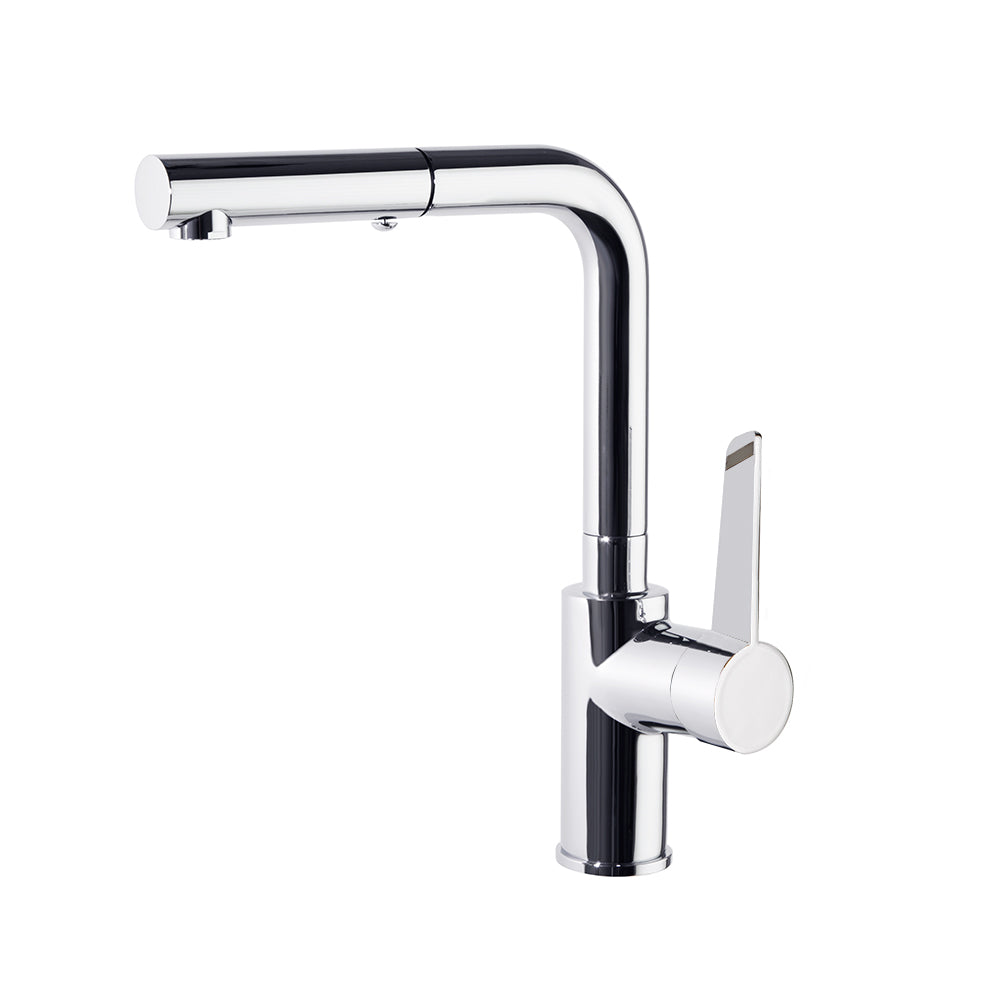 Ramon Soler - Kitchen monomand with metal shower 2 Jets Extractable, chrome