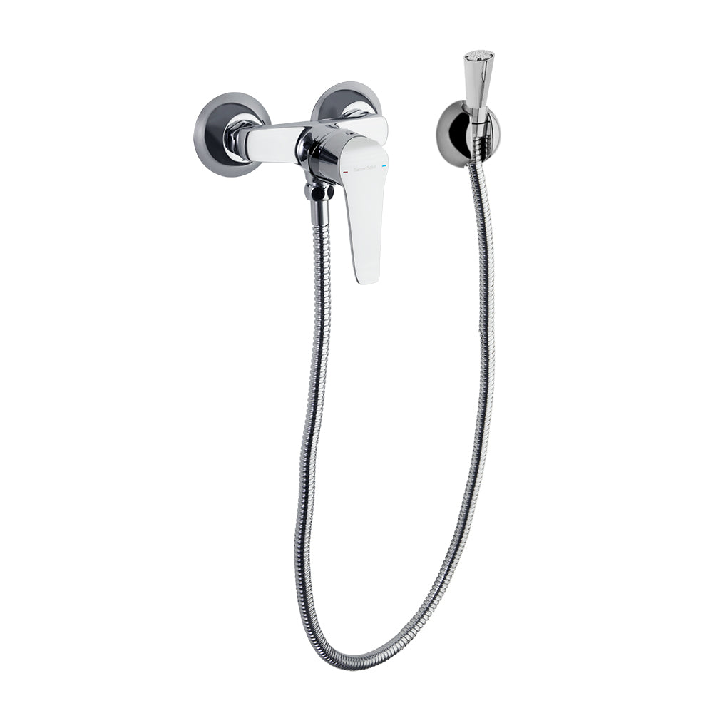 Ramon Soler - Muurschildering Monomand voor WC Ypsilon plus 110 mm met metalen douche, chroom