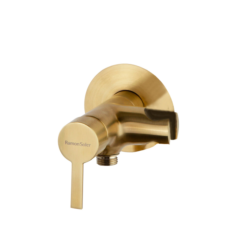 Ramon Soler - WC Magnet, monomando built -in WC with double security closure without accessories, brushed gold