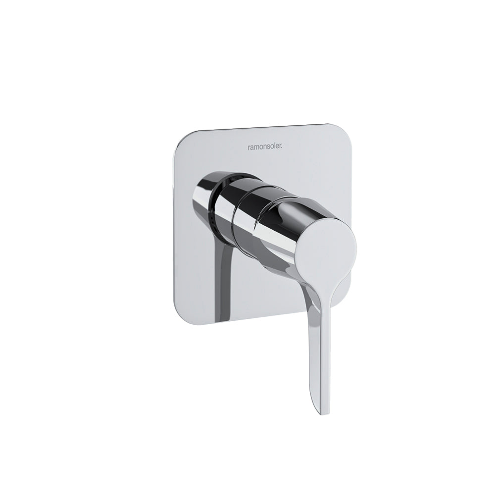 Ramon Soler - Adagio, buckled shower monomand 1 road with metal plate, chrome