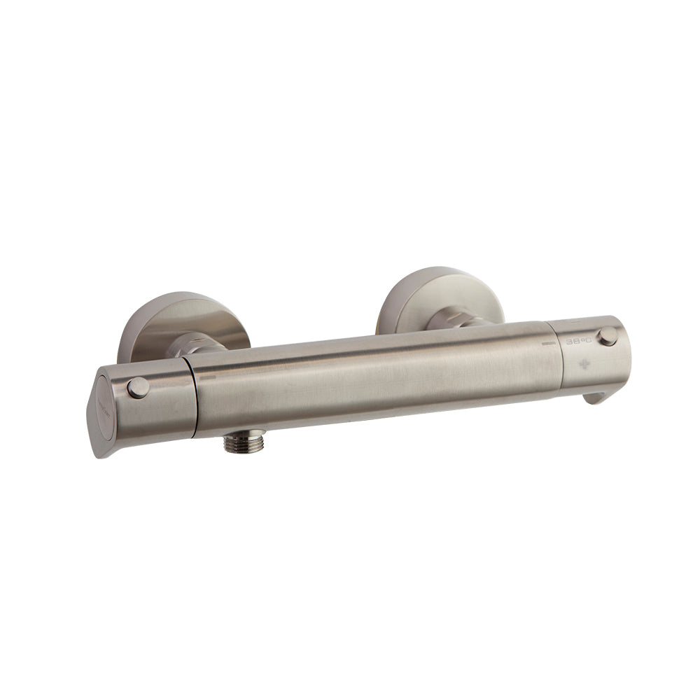 Ramon Soler - Alexia, shower thermostatic, without shower equipment, brushed nickel