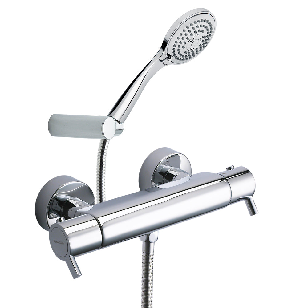 Ramon Soler - Drako, thermostat de douche avec équipement de douche, chrome