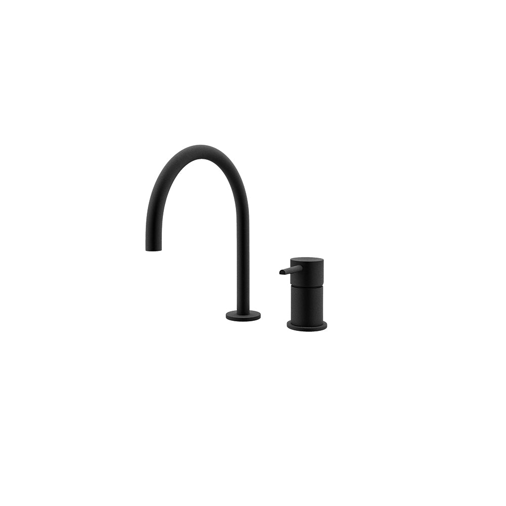 Ramon Soler - Odyssey, Regal Waschbecken ohne Dusche mit Rohr 190mm 8L, Matt Black